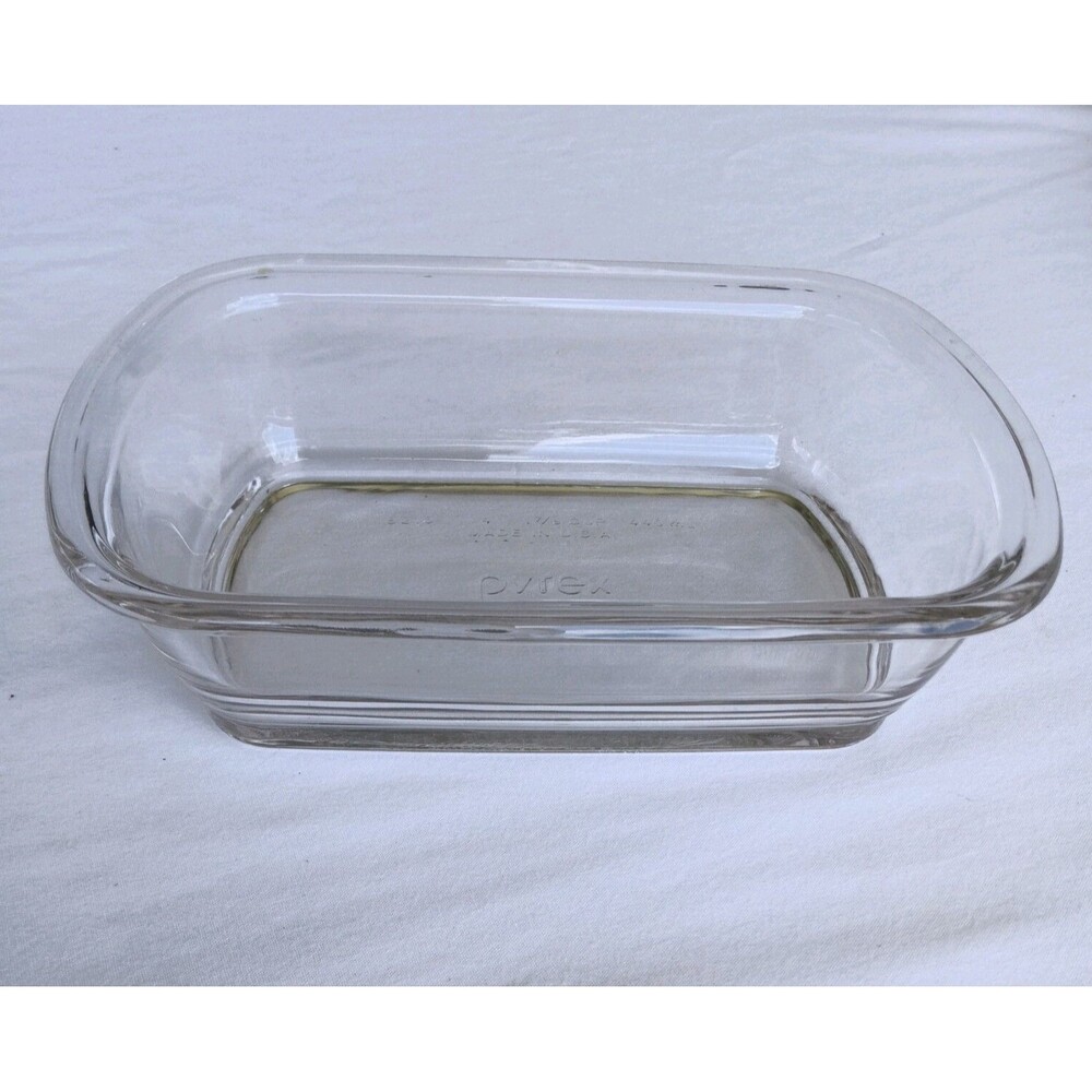 Pyrex Baking Dish 8210 Glass 1 7/8 Cup 440 mL Small Rectangular Vintage
